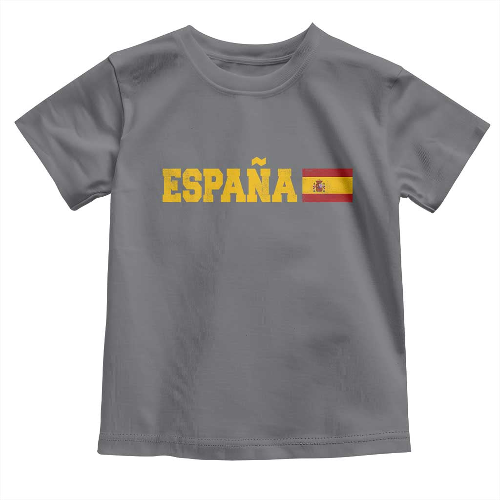 Espana Spain Vintage Sports Design Spanish Flag Toddler T Shirt