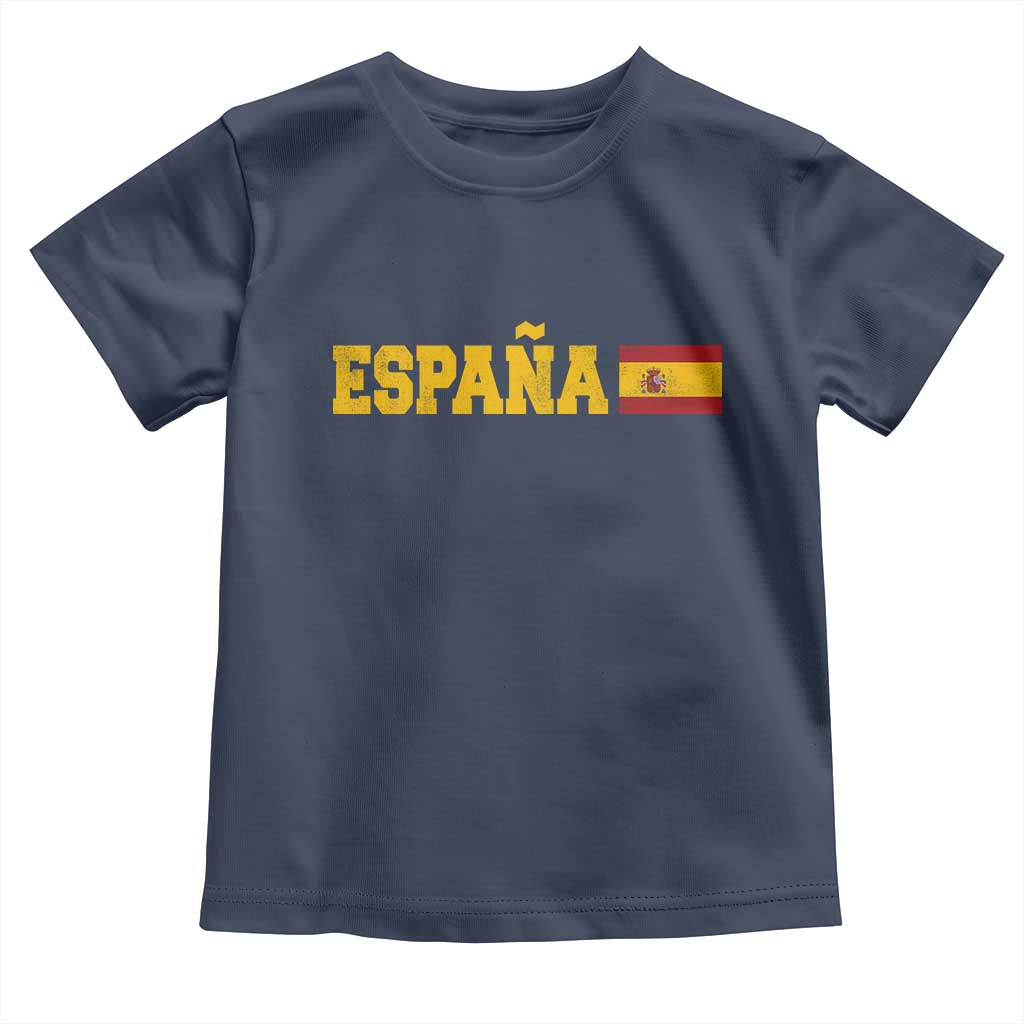 Espana Spain Vintage Sports Design Spanish Flag Toddler T Shirt