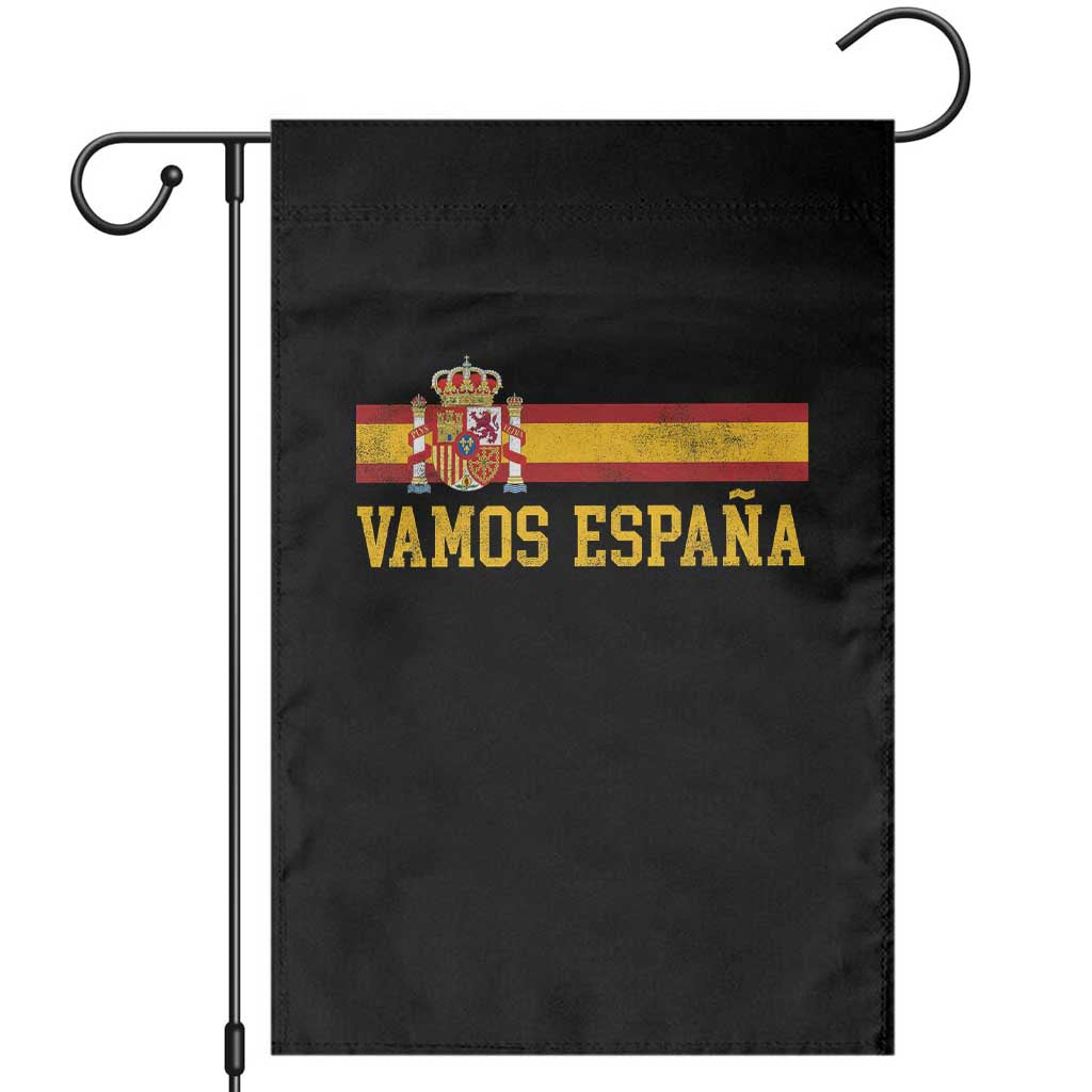 Vamos Espana Spainish Flag Vintage Spain Coat of Arms Garden Flag TS11 Black Print Your Wear