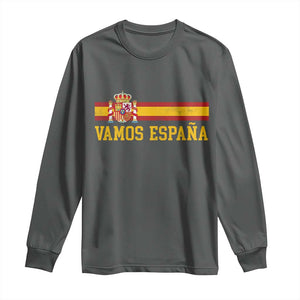 Vamos Espana Spainish Flag Vintage Spain Coat of Arms Long Sleeve Shirt