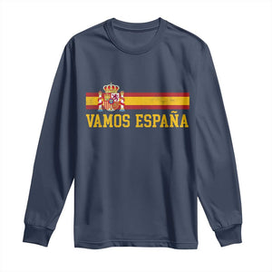 Vamos Espana Spainish Flag Vintage Spain Coat of Arms Long Sleeve Shirt