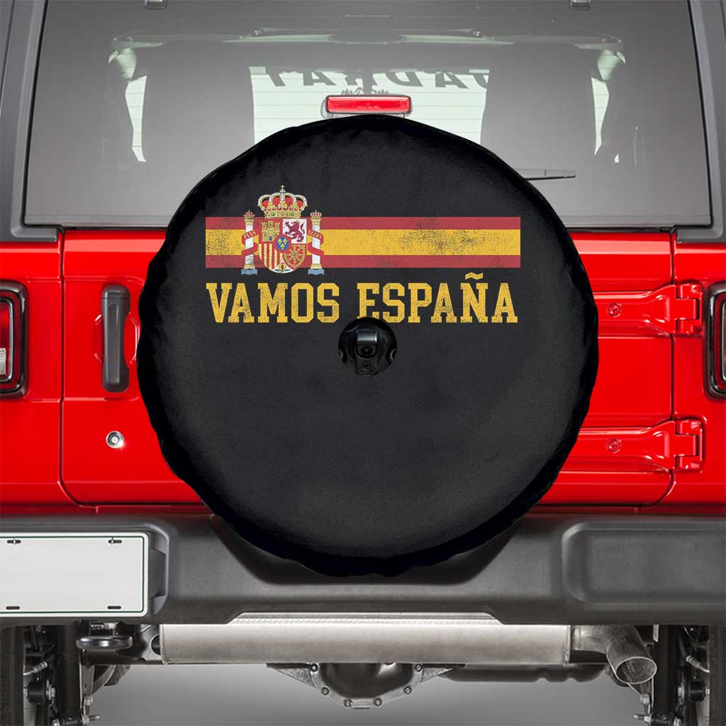 Vamos Espana Spainish Flag Vintage Spain Coat of Arms Spare Tire Cover