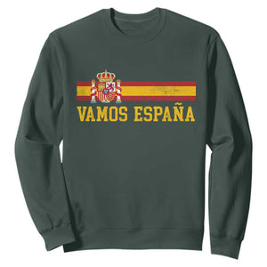 Vamos Espana Spainish Flag Vintage Spain Coat of Arms Sweatshirt