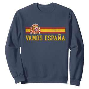 Vamos Espana Spainish Flag Vintage Spain Coat of Arms Sweatshirt