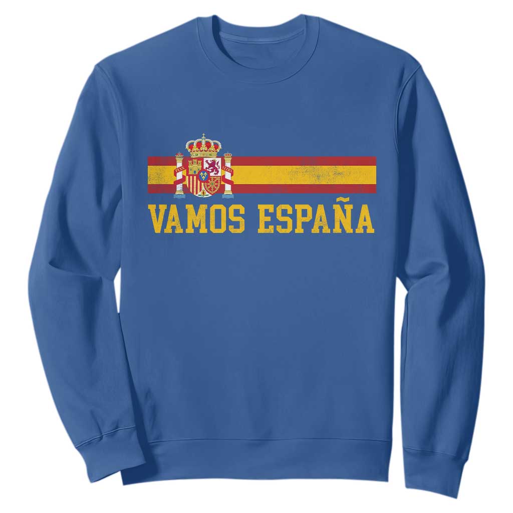 Vamos Espana Spainish Flag Vintage Spain Coat of Arms Sweatshirt