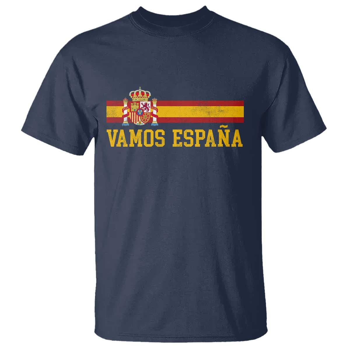 Vamos Espana Spainish Flag Vintage Spain Coat of Arms T Shirt