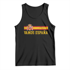 Vamos Espana Spainish Flag Vintage Spain Coat of Arms Tank Top