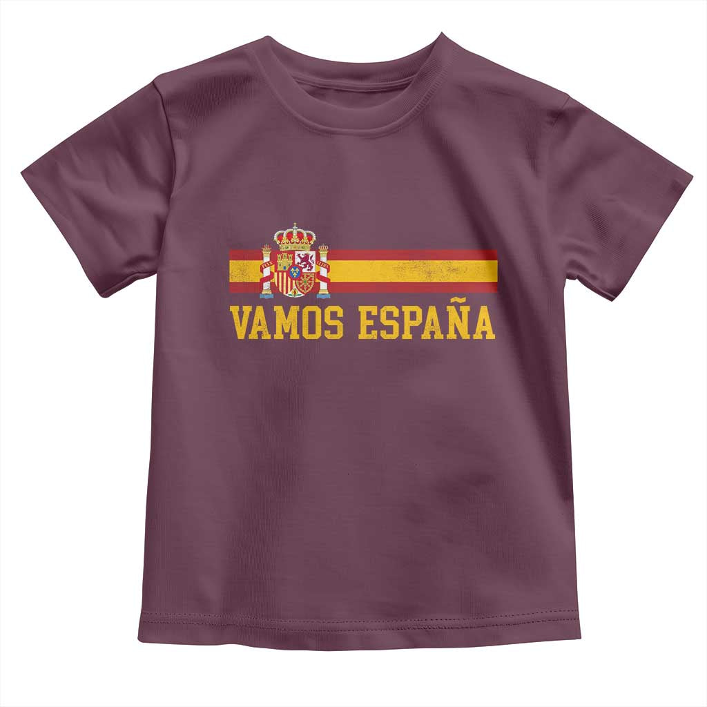 Vamos Espana Spainish Flag Vintage Spain Coat of Arms Toddler T Shirt
