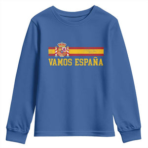 Vamos Espana Spainish Flag Vintage Spain Coat of Arms Youth Sweatshirt