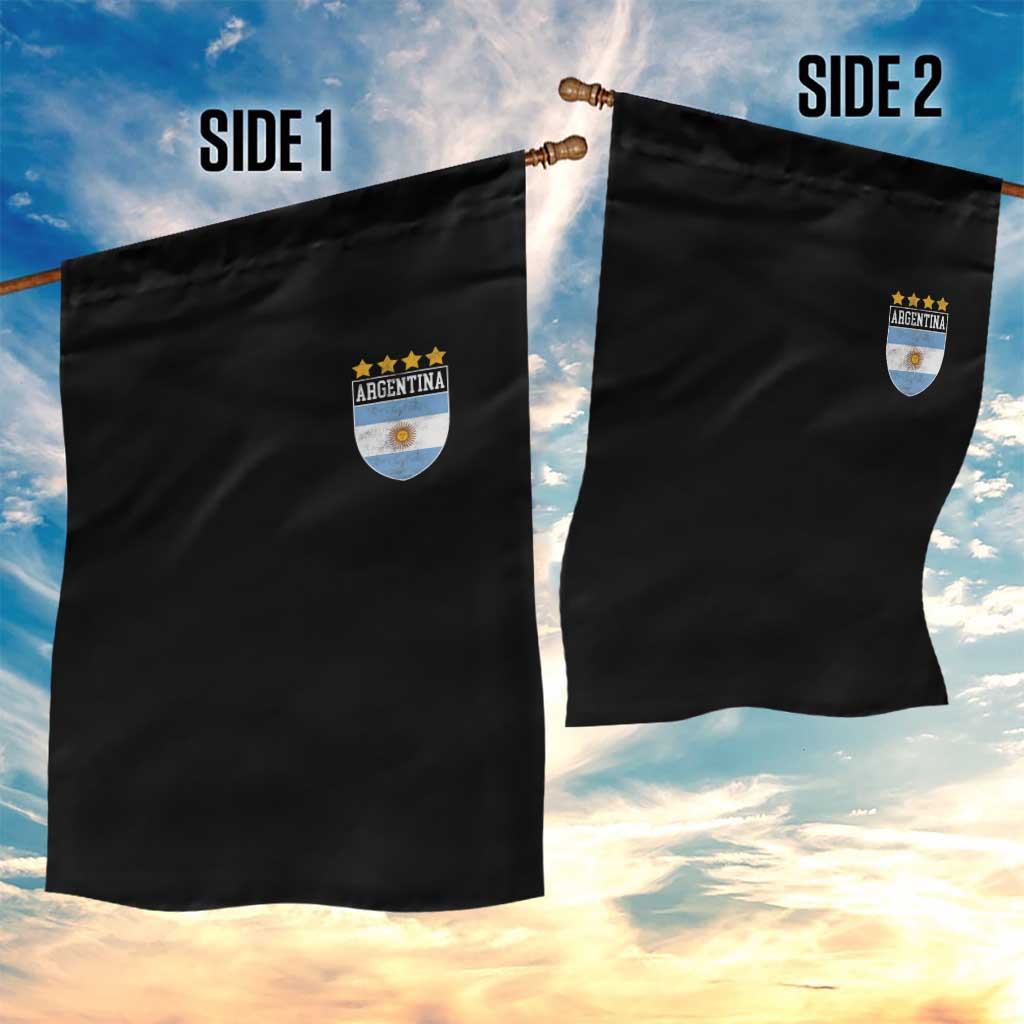 Argentina 4th Star Vintage Argentine Football Crest Garden Flag