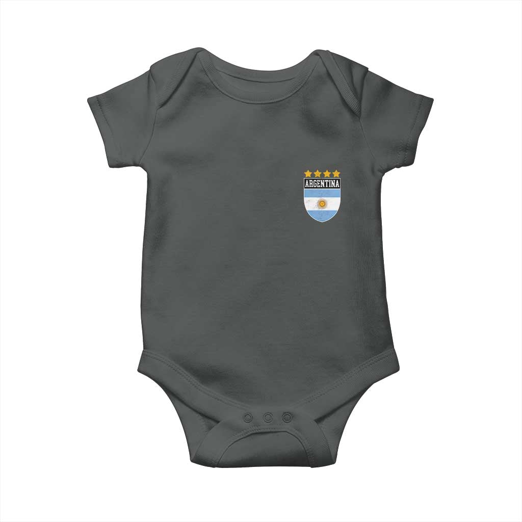 Argentina 4th Star Vintage Argentine Football Crest Baby Onesie