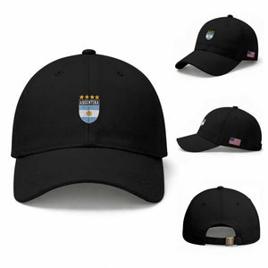 Argentina 4th Star Vintage Argentine Football Crest Baseball Cap