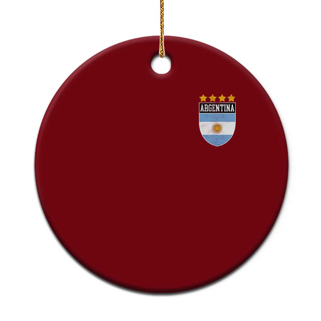 Argentina 4th Star Vintage Argentine Football Crest Ceramic Ornament