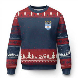 Argentina 4th Star Vintage Argentine Football Crest Ugly Christmas Sweater