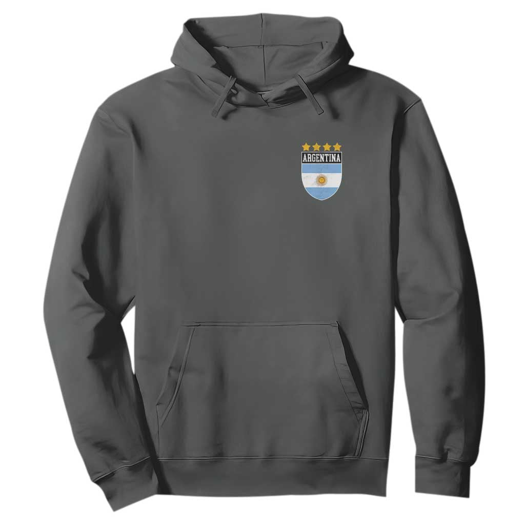 Argentina 4th Star Vintage Argentine Football Crest Hoodie