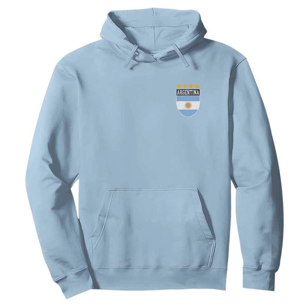 Argentina 4th Star Vintage Argentine Football Crest Hoodie