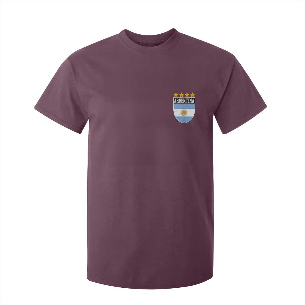 Argentina 4th Star Vintage Argentine Football Crest T Shirt For Kid