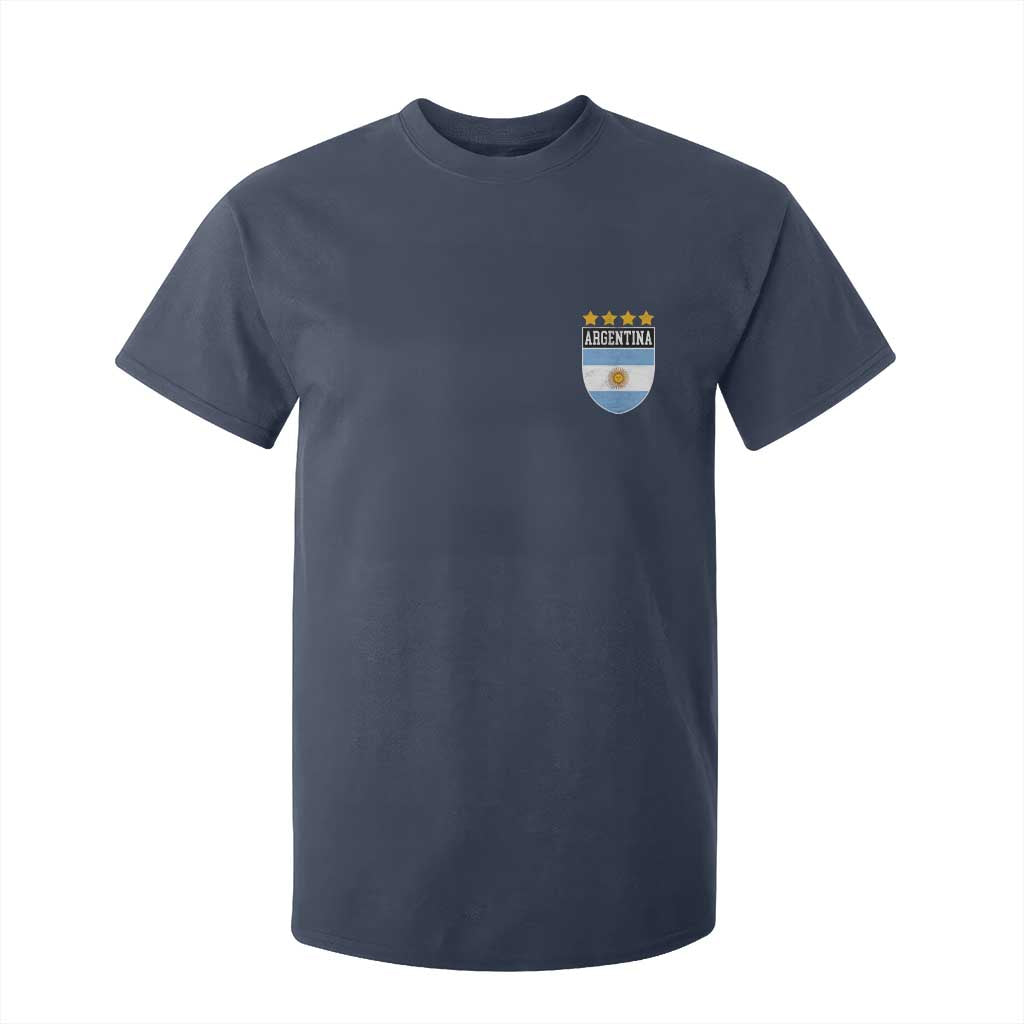 Argentina 4th Star Vintage Argentine Football Crest T Shirt For Kid