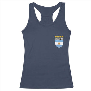 Argentina 4th Star Vintage Argentine Football Crest Racerback Tank Top