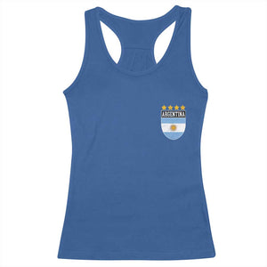 Argentina 4th Star Vintage Argentine Football Crest Racerback Tank Top