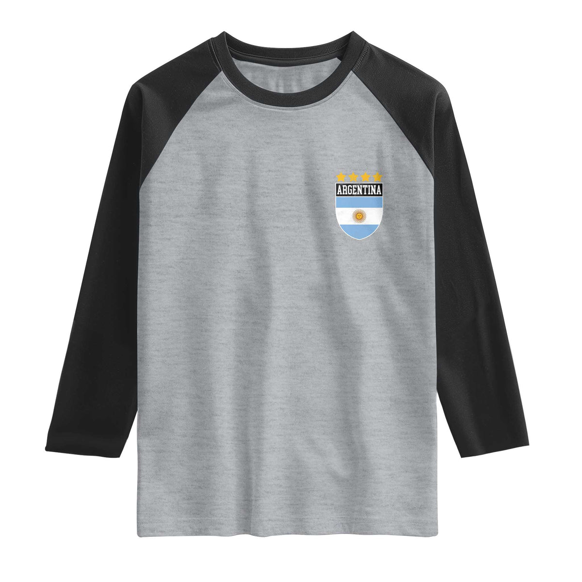 Argentina 4th Star Vintage Argentine Football Crest Raglan Shirt