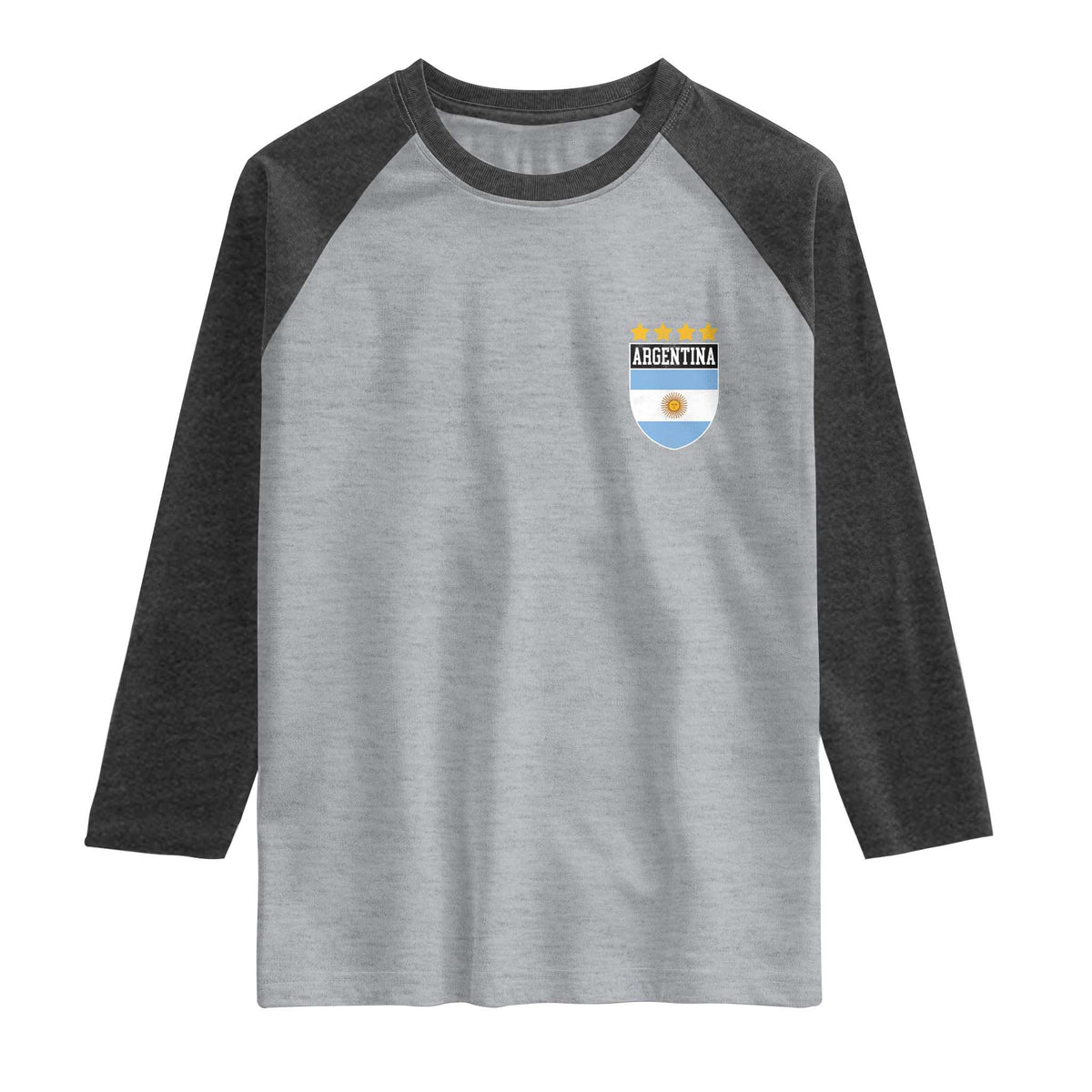 Argentina 4th Star Vintage Argentine Football Crest Raglan Shirt