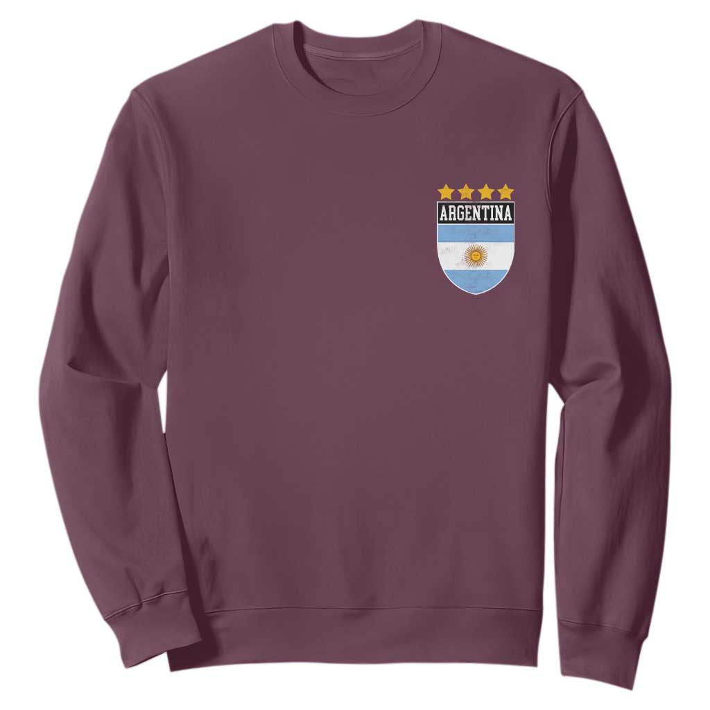 Argentina 4th Star Vintage Argentine Football Crest Sweatshirt
