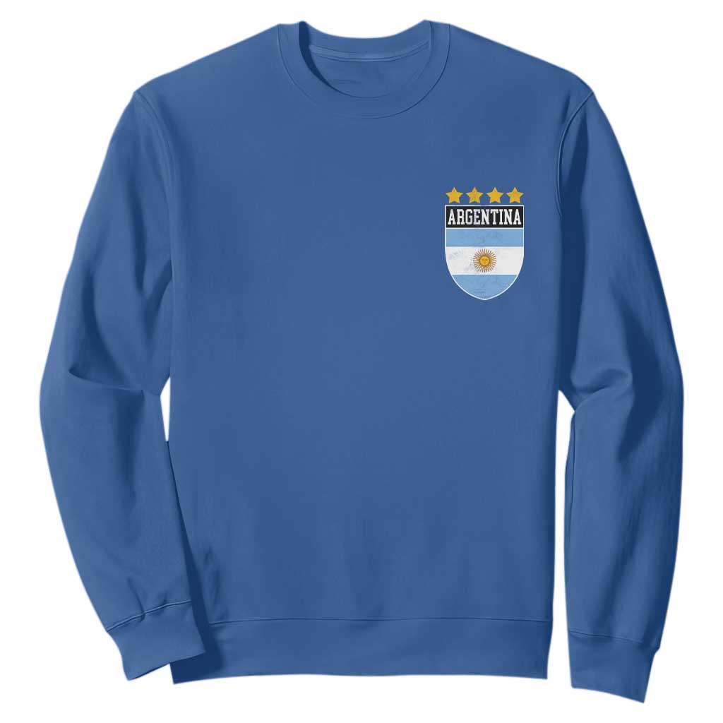 Argentina 4th Star Vintage Argentine Football Crest Sweatshirt