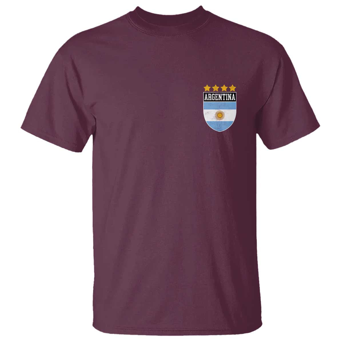 Argentina 4th Star Vintage Argentine Football Crest T Shirt