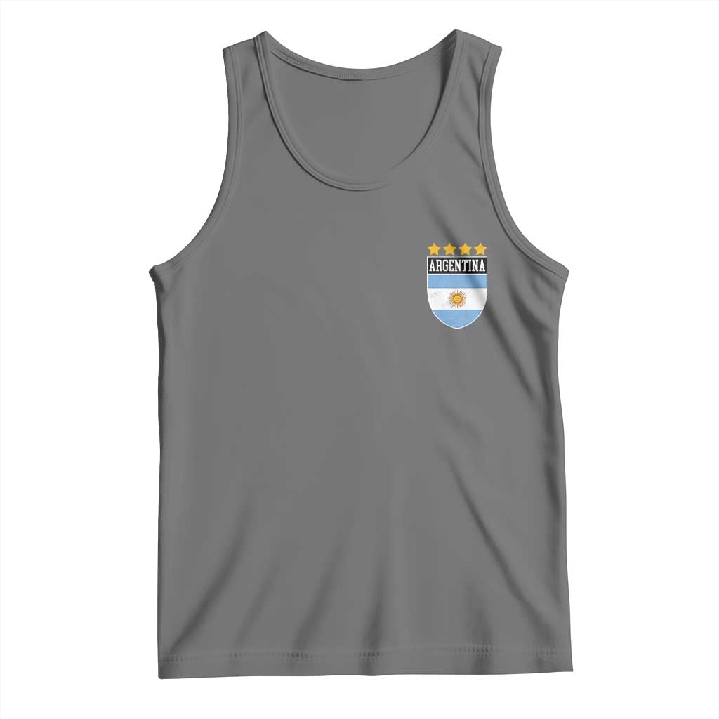 Argentina 4th Star Vintage Argentine Football Crest Tank Top
