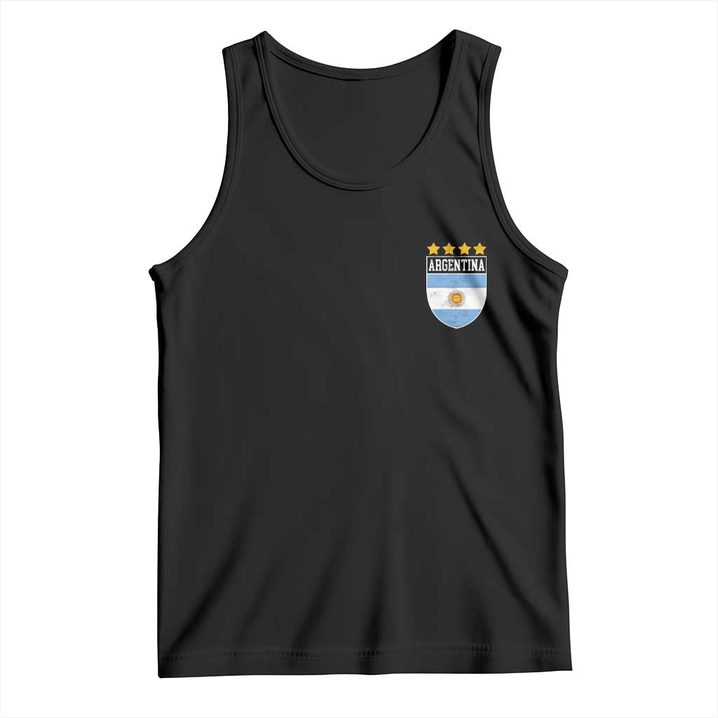 Argentina 4th Star Vintage Argentine Football Crest Tank Top