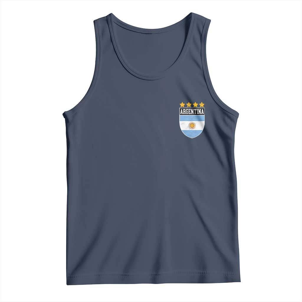 Argentina 4th Star Vintage Argentine Football Crest Tank Top