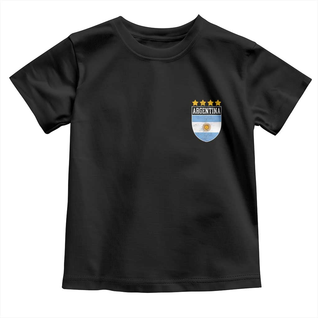 Argentina 4th Star Vintage Argentine Football Crest Toddler T Shirt