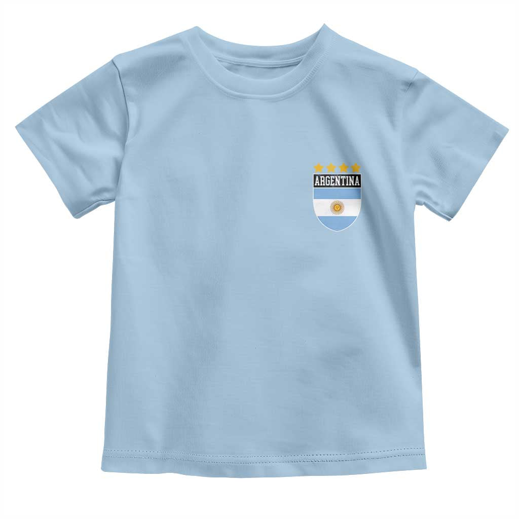 Argentina 4th Star Vintage Argentine Football Crest Toddler T Shirt