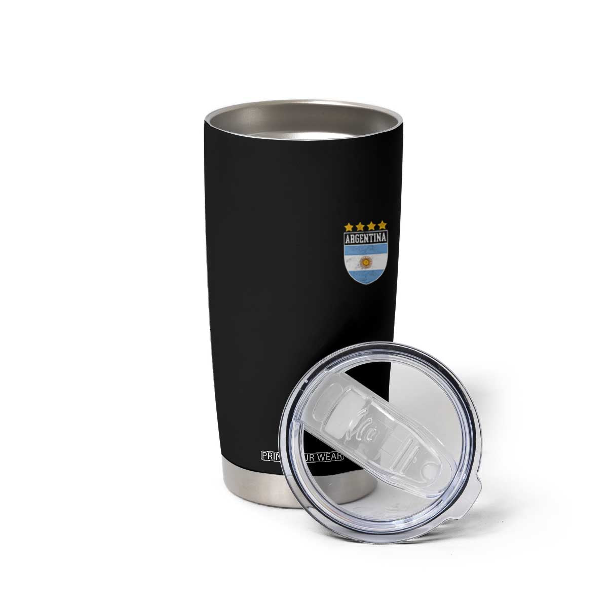 Argentina 4th Star Vintage Argentine Football Crest Tumbler Cup