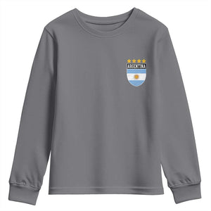 Argentina 4th Star Vintage Argentine Football Crest Youth Sweatshirt