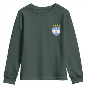 Argentina 4th Star Vintage Argentine Football Crest Youth Sweatshirt