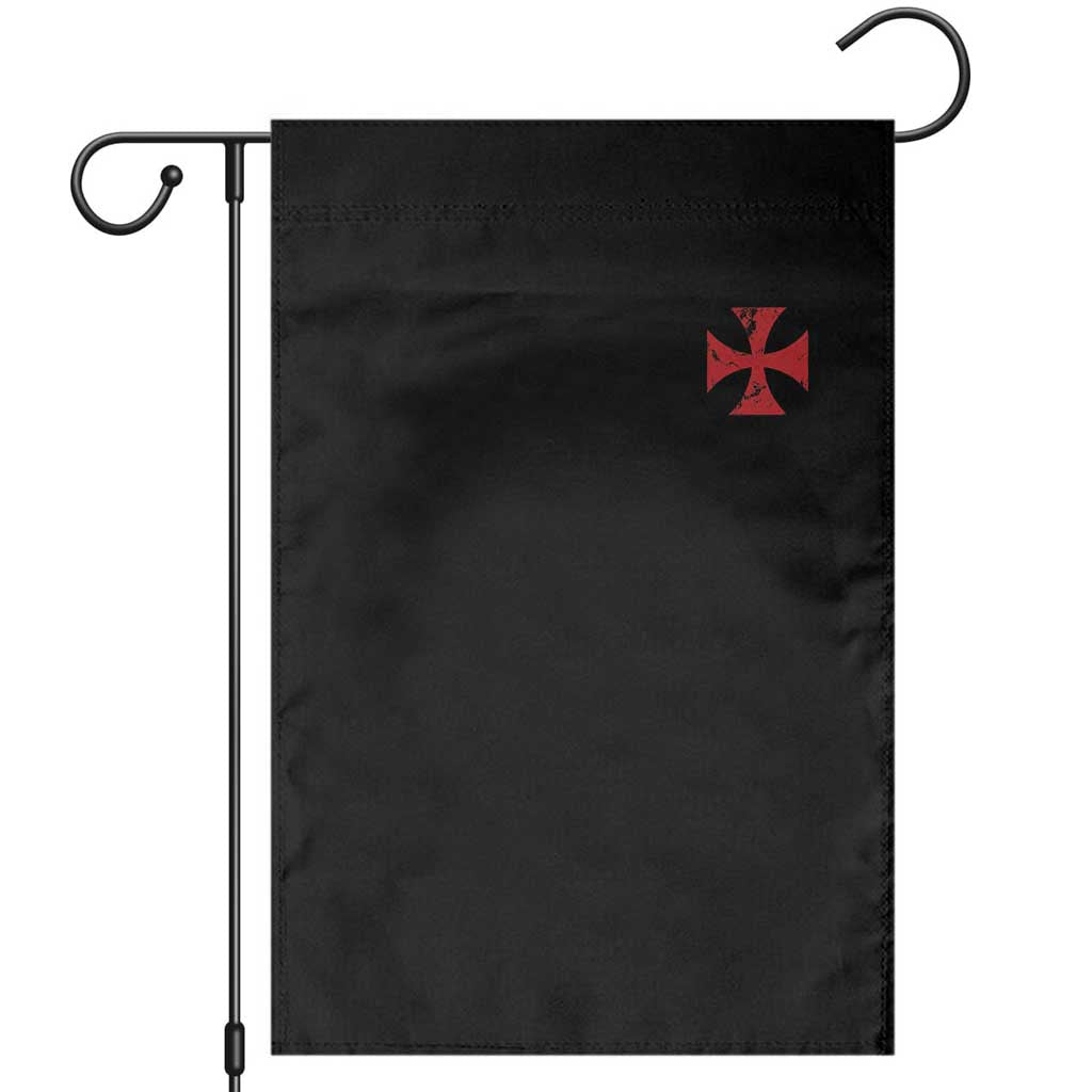 Vintage Catholic Knight Templar Crusader Cross Garden Flag