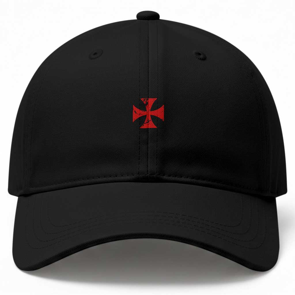 Vintage Catholic Knight Templar Crusader Cross Baseball Cap