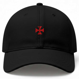 Vintage Catholic Knight Templar Crusader Cross Baseball Cap