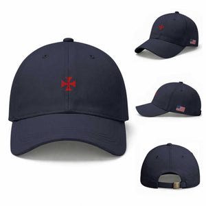 Vintage Catholic Knight Templar Crusader Cross Baseball Cap
