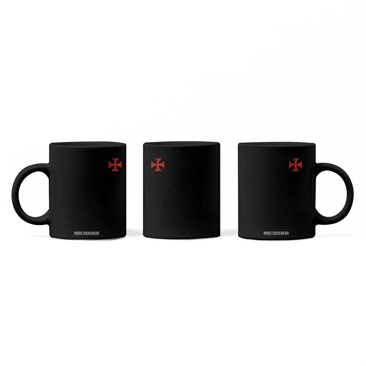 Vintage Catholic Knight Templar Crusader Cross Coffee Mug