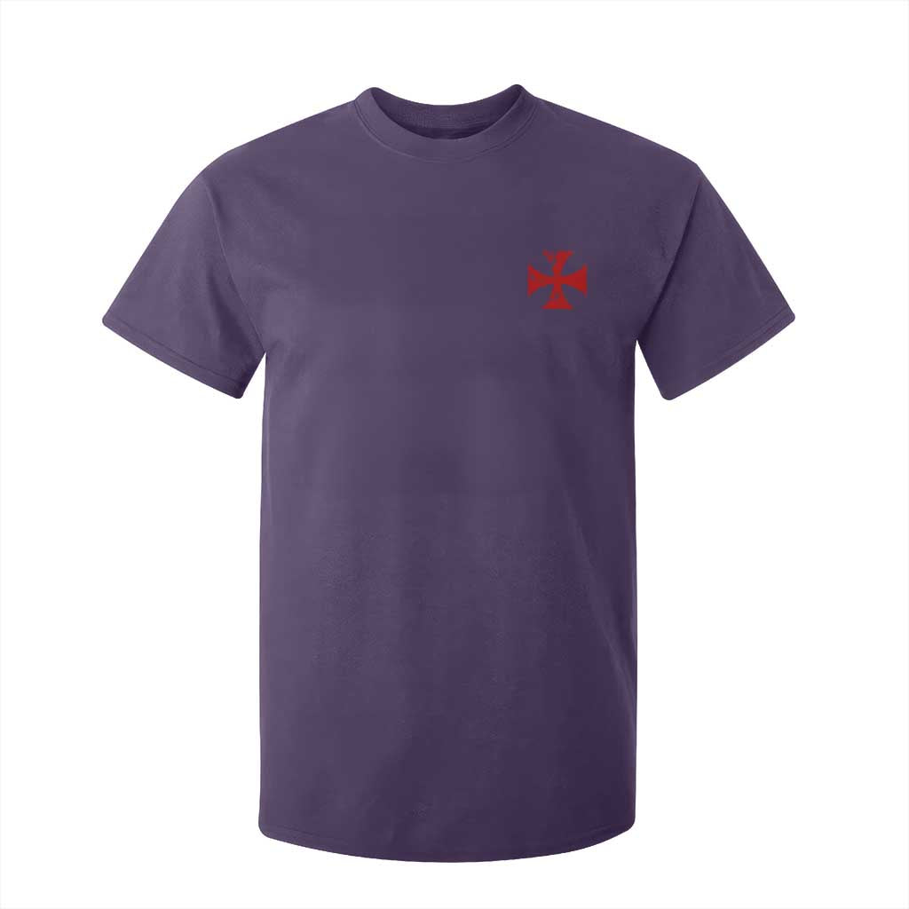Vintage Catholic Knight Templar Crusader Cross T Shirt For Kid