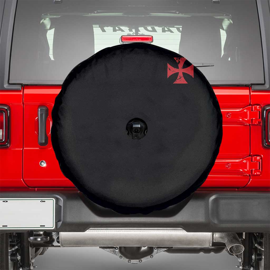 Vintage Catholic Knight Templar Crusader Cross Spare Tire Cover