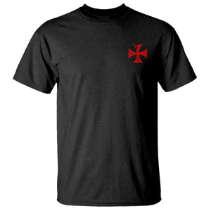 Vintage Catholic Knight Templar Crusader Cross T Shirt