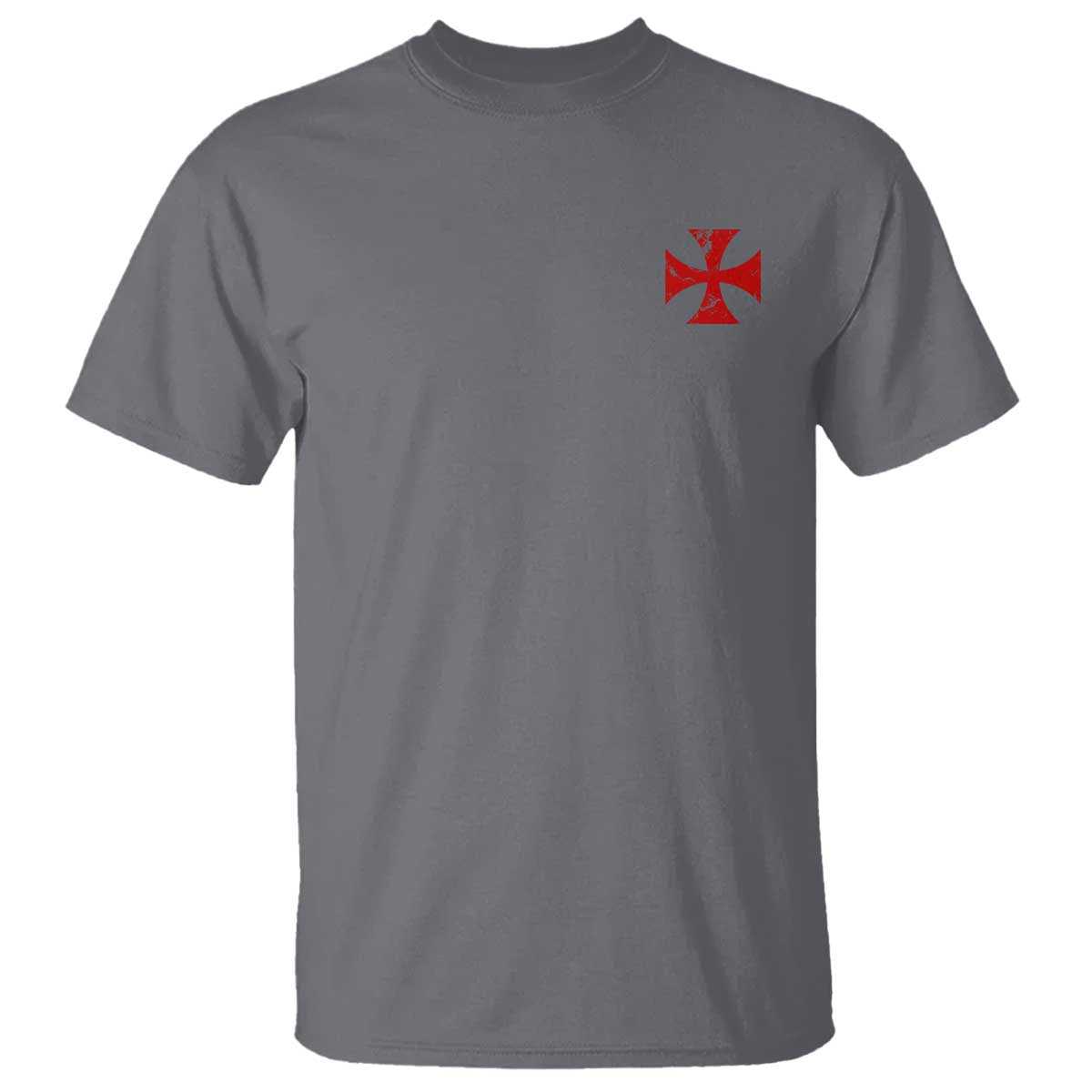 Vintage Catholic Knight Templar Crusader Cross T Shirt