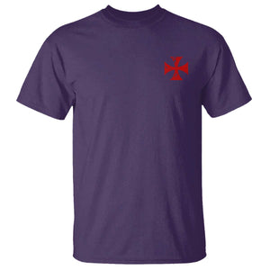 Vintage Catholic Knight Templar Crusader Cross T Shirt