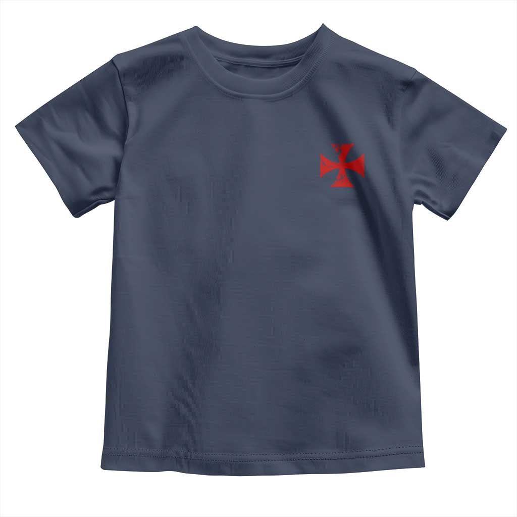Vintage Catholic Knight Templar Crusader Cross Toddler T Shirt