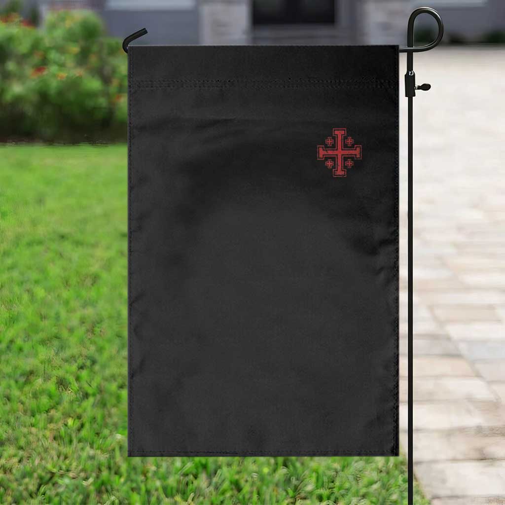 Vintage Catholic Knight Templar Jerusalem Cross Garden Flag