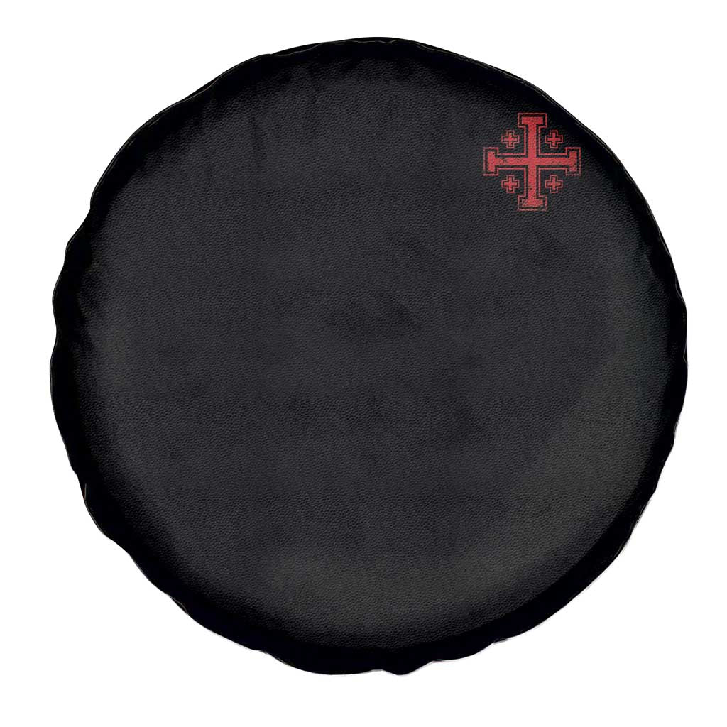 Vintage Catholic Knight Templar Jerusalem Cross Spare Tire Cover